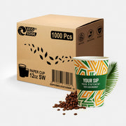 EcoEdge 12 Oz Biodegradable Heavy-Duty Party Paper Cups (Pack of 1000) | 100% Sustainable