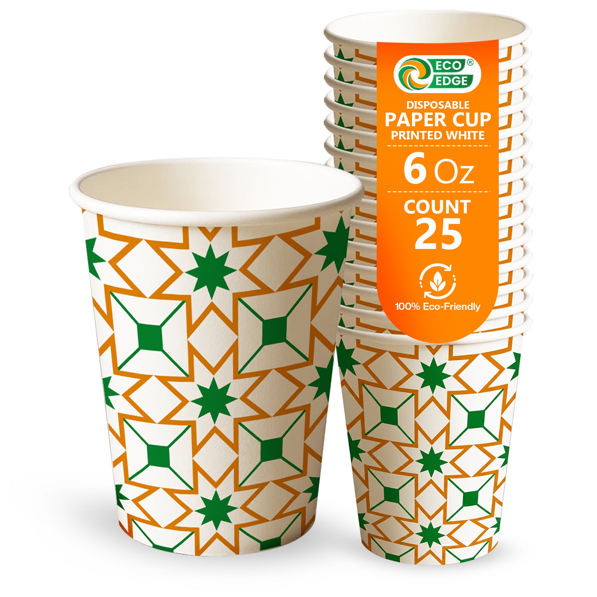 EcoEdge 6Oz Heavy-Duty Paper Cups | Compostable, BPA-Free & Durable