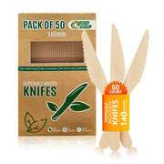 Eco Edge Biodegradable Wooden Knife | Natural, Eco-Friendly & Hand-Finished