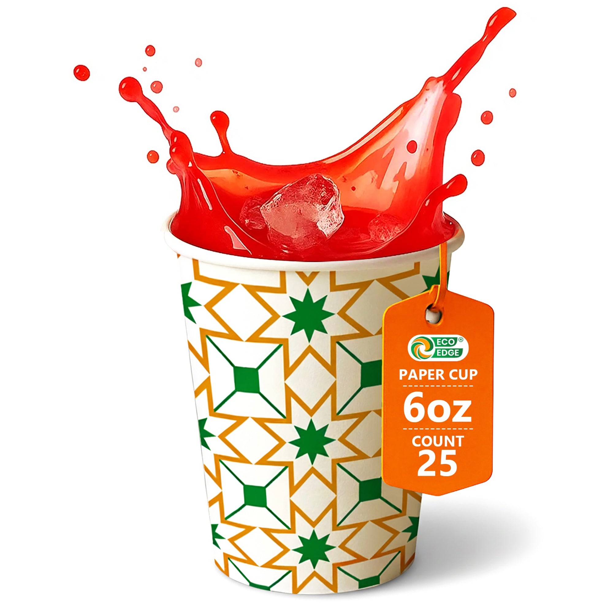 EcoEdge 6 Oz Heavy-Duty Paper Cups | Compostable, BPA-Free & Durable