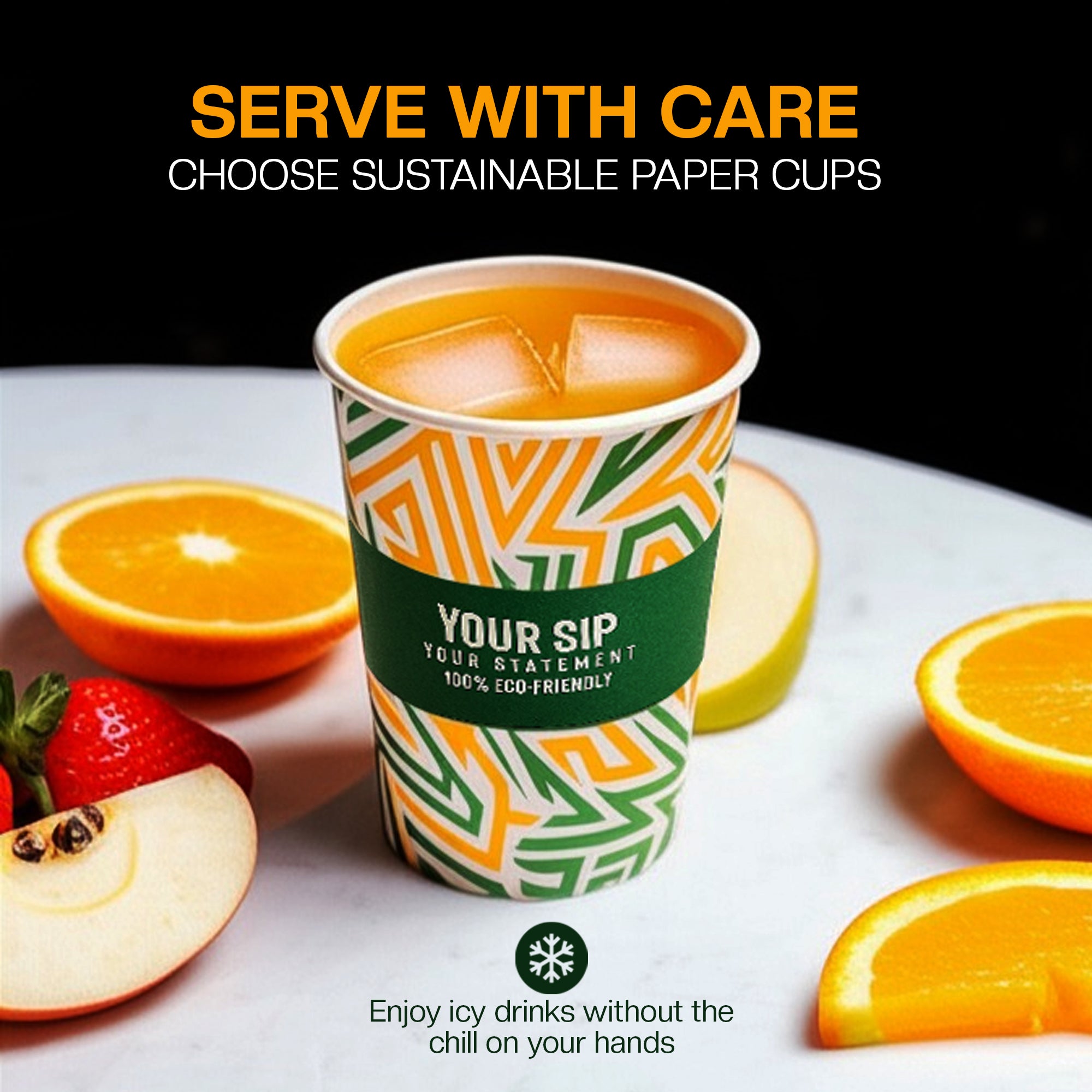 EcoEdge 12 Oz Biodegradable Heavy-Duty Party Paper Cups (Pack of 1000) | 100% Sustainable