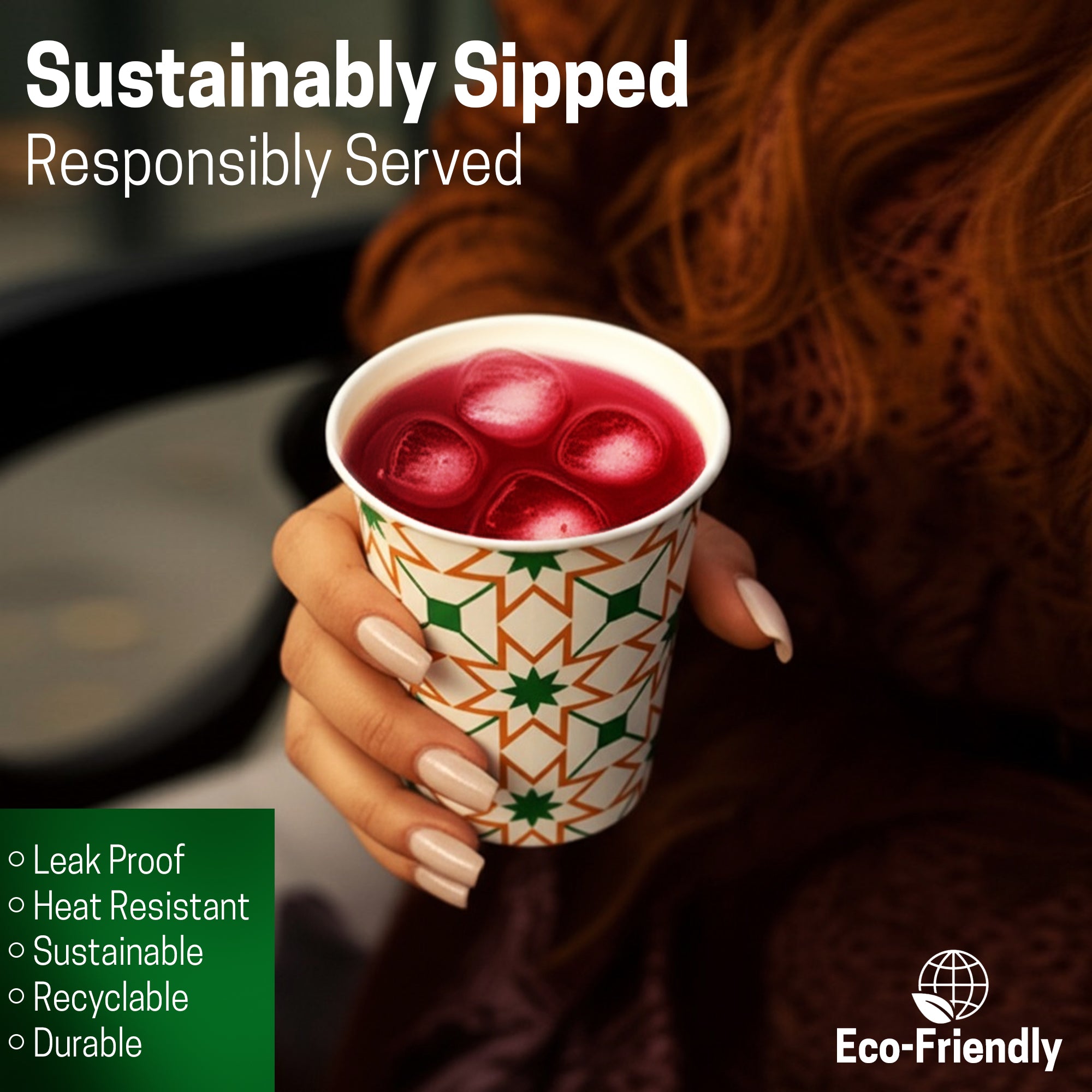 EcoEdge 6 Oz Heavy-Duty Paper Cups | Compostable, BPA-Free & Durable (Pack of 1000)