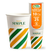 EcoEdge 10 Oz Disposable Paper Cups | Leakproof, BPA-Free & Sustainable