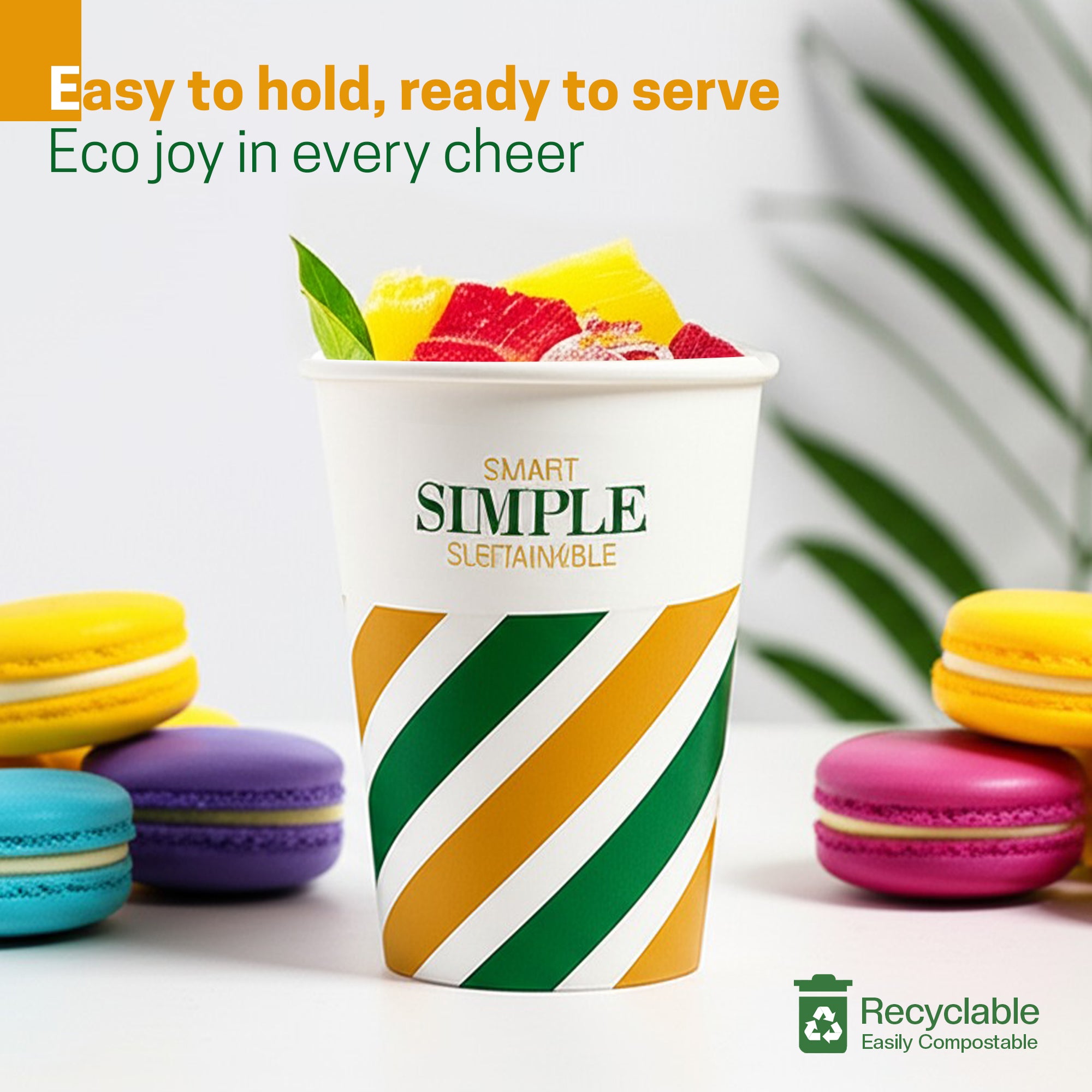 EcoEdge 10 Oz Disposable Paper Cups | Leakproof, BPA-Free & Sustainable