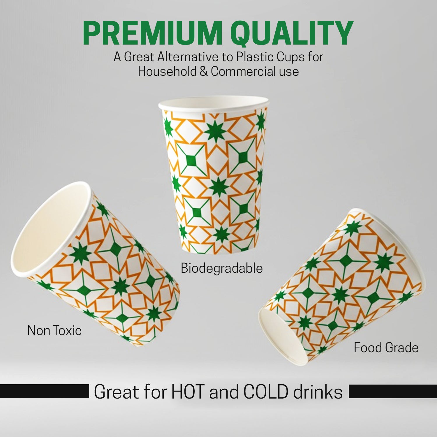 EcoEdge 6 Oz Heavy-Duty Paper Cups | Compostable, BPA-Free & Durable (Pack of 1000)