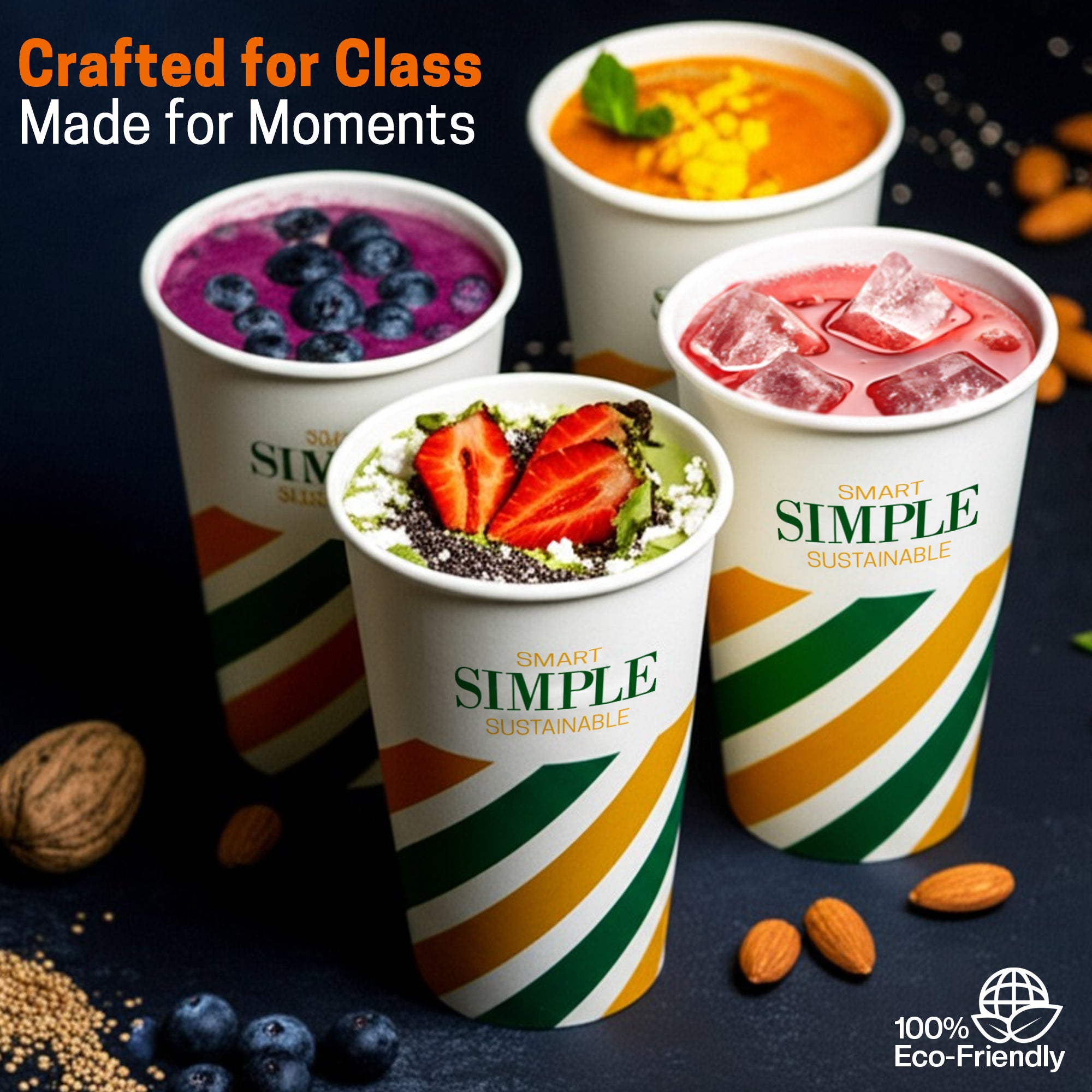 EcoEdge 10 Oz Disposable Paper Cups | Leakproof, BPA-Free & Sustainable (Pack of 1000)