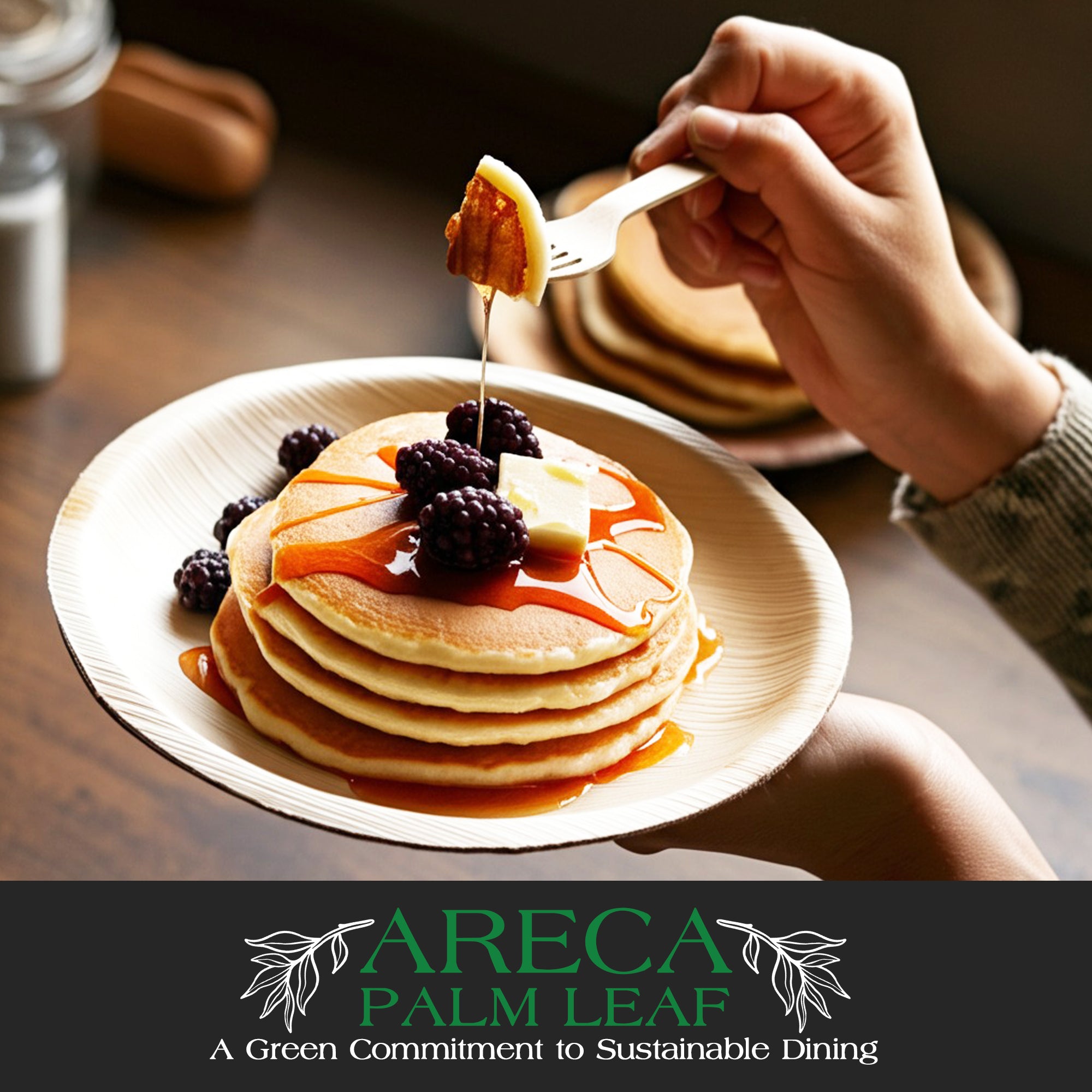 EcoEdge 10 Inch Round Areca Palm Leaf Plates | 100% Compostable