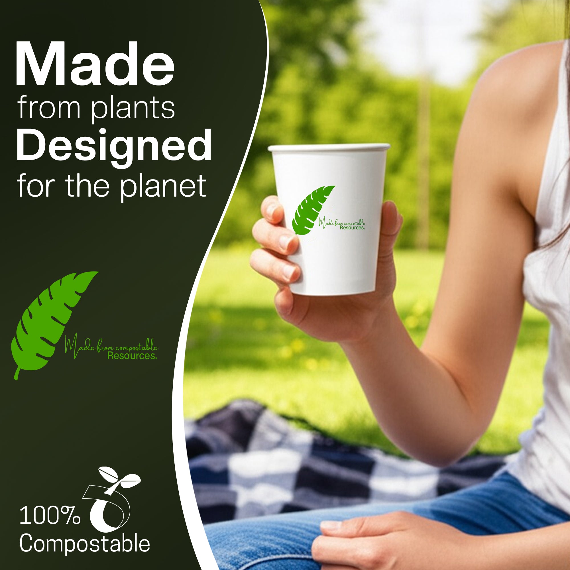 EcoEdge 5 Oz Disposable Heavy-Duty Party Paper Cups | 100% Natural