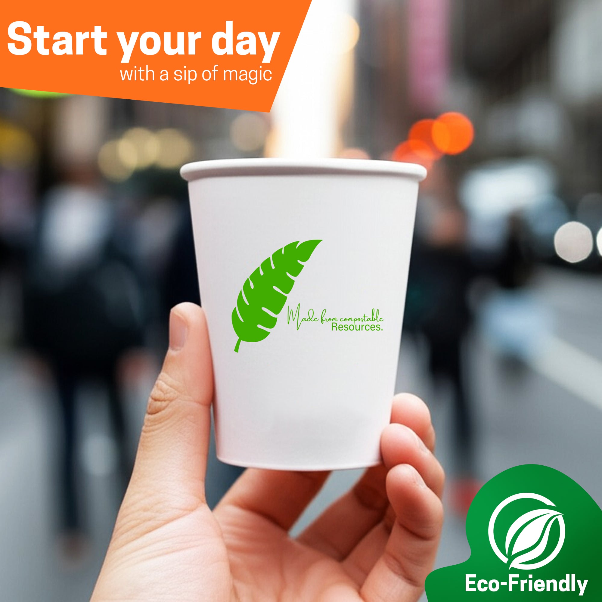 EcoEdge 5 Oz Disposable Heavy-Duty Party Paper Cups | 100% Natural